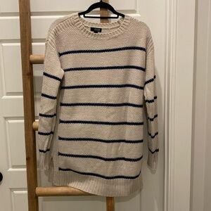 Long striped sweater